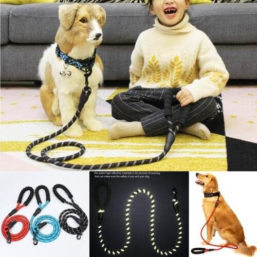 Durable Nylon Dog harness Color 1.5M Pet Dog Leash Walking Training Leash Cats Dogs Leashes Strap Dog Belt Rope