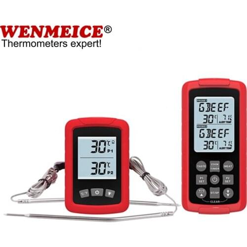 Dual Probes Digital Remote Food Cooking Meat Thermometer for Grilling BBQ Oven Kitchen LDT-107