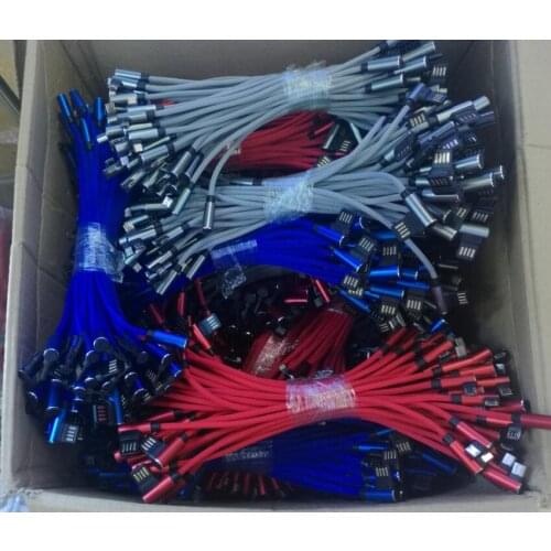 25cm Micro USB Cable 90 Degree Microusb Android Fast Charging L Type cord data Charger Adapter For Samsung Xiaomi Tablet Cables