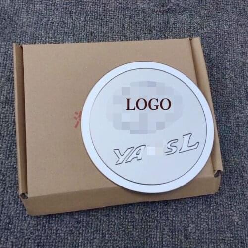 Stainless steel fuel tank cover fit for 2014 YARIS L protective refit decorative stickers