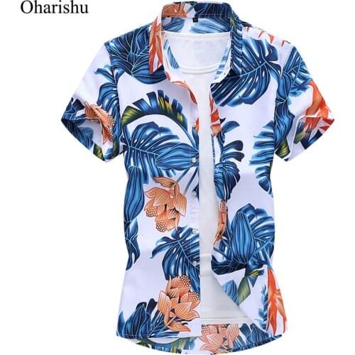 5XL 6XL 7XL Shirt Men Summer New Fashion Personality Printing Short Sleeve Shirt Men 2020 Casual Plus Size Business Office Shirt