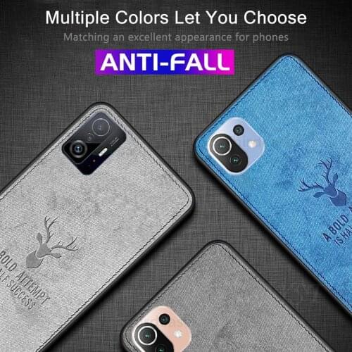 Soft Fabric Silicone Case For Xiaomi Mi 11 Lite Case Mi 11X Pro Bumper Textrue Cloth Cover Xiaomi Mi 11 Ultra Capa Mi 11 Pro
