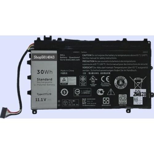 New Laptop replacement Li-ion Battery for DELL Latitude 13 7000 7350 Tablet 271J9 YX81V GWV47 0GWV47 2700mAh 30WH 11.1V