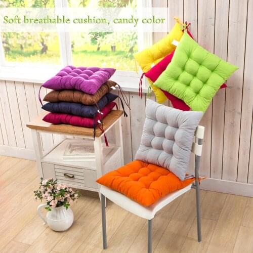 Simple Chail Seat Pads Solid Color Indoor Outdoor Dining Garden Patio Home Office Desk Cushion Soft Portable Seat Sofa Cushion 0