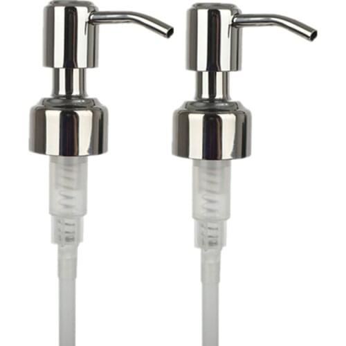 Hand Liquid Soap Pump Dispenser Nozzle for Bathroom Kitchen Stainless Steel Foam Sink Liquid Soap Nozzle Bathroom Accessories