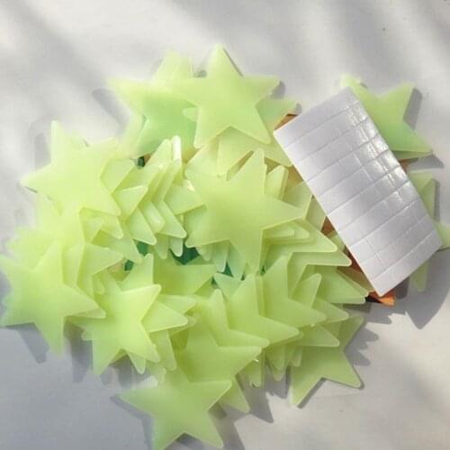 Luminous Star Wall Stickers Fluorescent Decal Glow In The Dark Kids Baby Room Bedroom Ceiling Home Decor DIY Creative Sticker