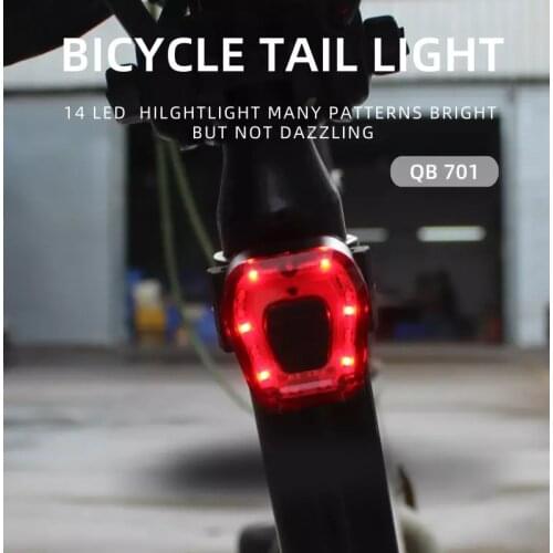 Bike LED Rear Light USB Bicycle Light Waterproof Cycling Taillight MTB Road 14 LED Bike Back Tail Light