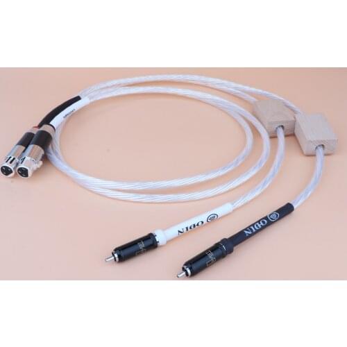 High Quality HiFi Hi-end Silver Plated shield Hifi Data Cable ODIN NORDOST Male Female RCA XLR Audio Cable Extend Cord Wire