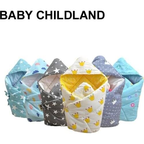 Winter newborn baby swaddle wrap 100% cotton thick soft infant newborn baby receiving Blanket & Swaddling Wrap Blanket Sleepsack