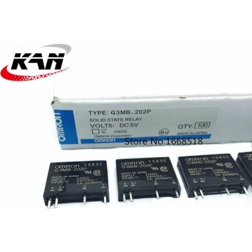 10pcs New original solid state relay G3MB-202P-5VDC G3MB-202P-12VDC 3MB-202P DC-AC PCB SSR In 5VDC,12VDC Out 240V AC 2A