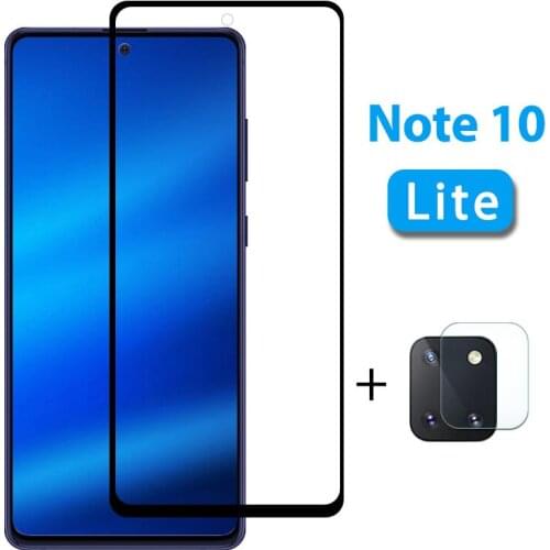 2in1 for samsung galaxy note 10 lite glass light protective tempered film full cover glas screen protector 10lite note10 gaxaly
