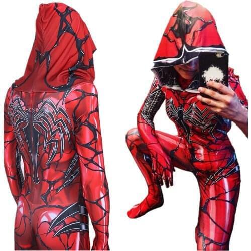 Big Cloak Gwen Stacy Red Costume Cosplay Girl Women dress up Halloween Cosplay Costume Jumpsuit Bodysuit Zenzai For Adult/Kids