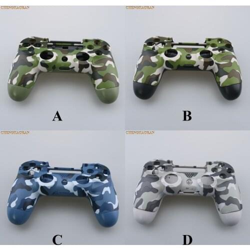 1 For PS4 Pro 4.0 Controller Case Front back Under Shell Housing Cover for Playstation 4 Pro Controller JDS040 JDM040 Camouflage