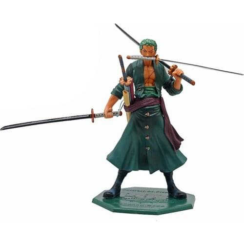 24CM Anime Figure One Piece Roronoa Zoro Sauron Action Figures PVC Doll Model Japanese Cartoon Two Years Later Children Gift