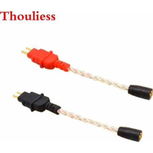 Thouliess MMCX Female 0.78mm 2 pin IM04 IE80 A2DC MMCX HD650 ER4B S P UE0.75mm Male Earphone Headset Cable Adapter