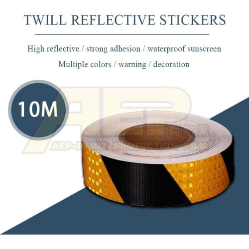 10MX5CM Reflective Warning Strip Car Sticker Motorcycle Truck Bicycle Adhesive Tape Car Safety Mark Decor Sticker Accessories