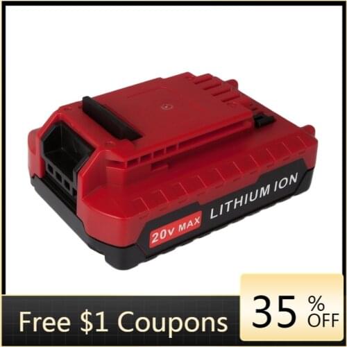 Ockered 20V 3000mAh Li-ion Rechargeable Battery Power Tool Battery for Porter Cable PCC685L PCC680L PCC681 PCCK602L2 PCC600