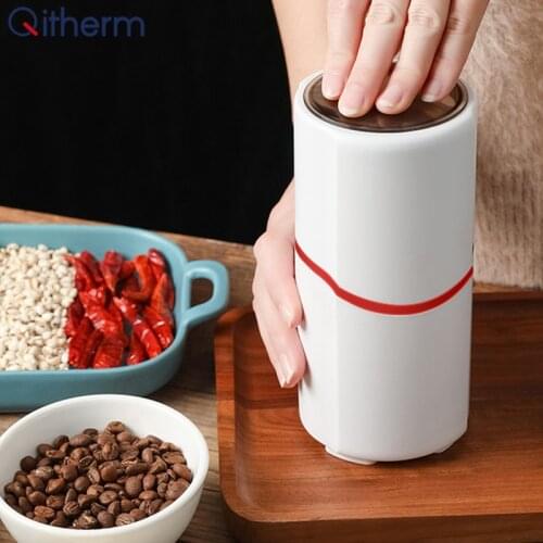 Mini Electric Coffee Grinder Portable Bean Nut Herb Coffee Grinders Powerful Beans Spices Mill Machine Home Coffee Bean Grinder