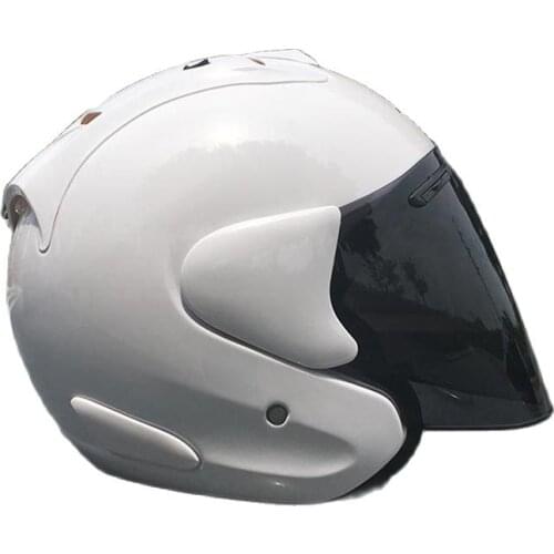 Motorcycle white and Black half helmet outdoor sport men and women Motorcycle Racing Helmet open face helmet DOT approved
