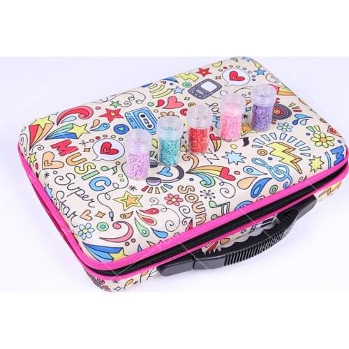 Cartoons Diamond Painting Accessories Diamond Embroidery Bead Storage Bottle Multi-function Handbag 60 Bottles Slots Tools Kits