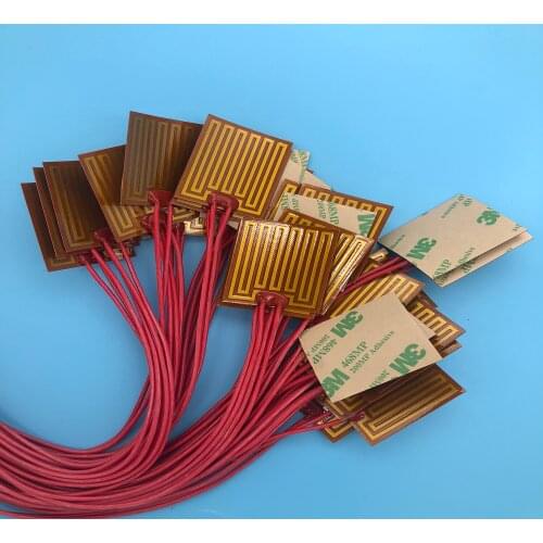 PI polyimide heater electric Element For Scientific Analysis Instruments heat rubber flexible 3D Printer plate 20x40mm 3.3V 5W