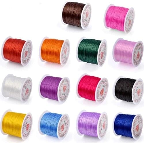 Roll Strong Elastic Crystal Beading Cord 0.6mm for Bracelets Stretch Thread String Necklace DIY Jewelry Making Cords Line