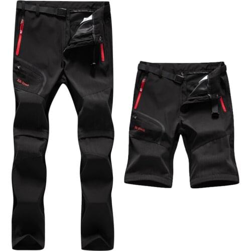 Quck Dry Summer Removeable 5xl Hot Season Hiking Trekking Fishing Camping Climb Run Trousers Plus Size Waterproof Outdoor Pants