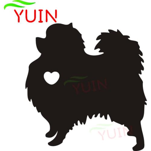 Cute I Love My Pomeranian Dog Animal Car Sticker Fashion PVC Cars Accessories Decal Cover Scratch Waterproof Sunscreen Stickers