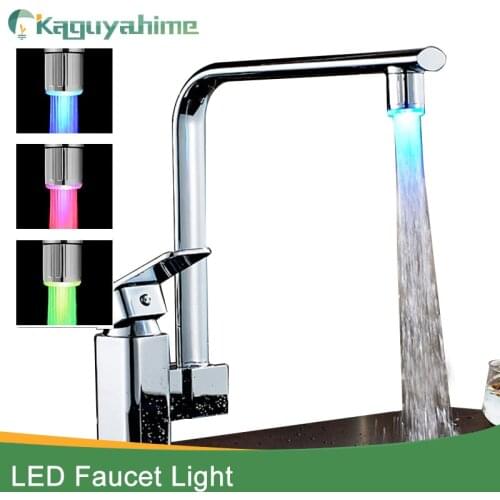 LED Faucet Light Temperature Sensor Intelligent Recognition Temperature Different Colorful LED Light Color Water Tap Shower