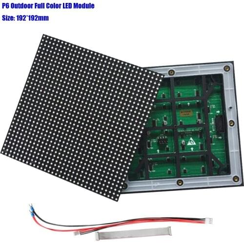 High quality P6 outdoor led module SMD3535 , high refresh rate ph6 led matrix module 32x32pixel rgb smd3535 led video wall panel