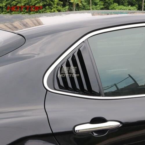 Rear triangle window Decorative strip False outlet for Toyota Camry 2018 2019 Carbon Fiber ABS Bowl Cover car styling