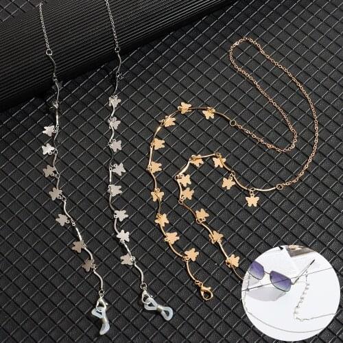 Women Beaded Necklace Anti-Lost Eyeglasses Cord Holder Glasses Chain Eyewear Neck Strap Sunglasses Lanyard