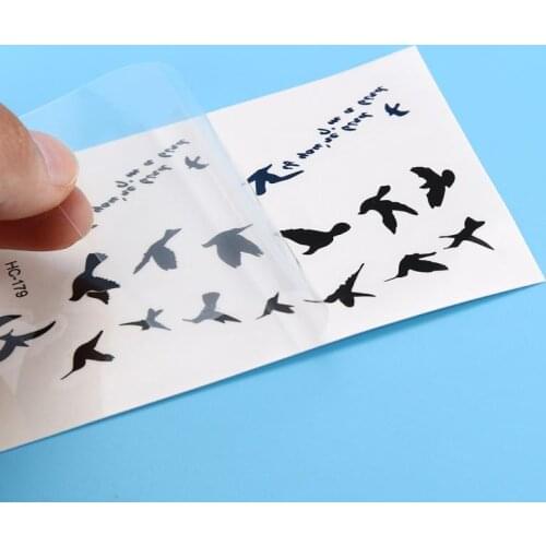 10cm Sexy Wrist Tattoo Disposable Tattoo Bird Waterproof Tattoo Sticker for Lady