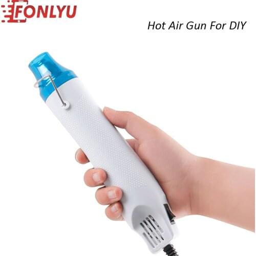 110V/220V 300W Portable Mini Hot Air Gun Seat Shrink Plastic For iPhone Samsung Mobile Phone Back Cover Protector Heat DIY Tool