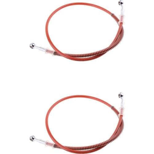 2pc Motorcycle Brake Oil Hose Pressure Resistant Fuel Tube Hose 100cm