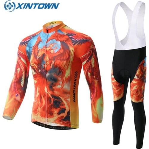2018 Pro Long Sleeve Cycling Jersey Sets Men Women Polyester Mountain Bicycle Sportswear MTB Bike Apparel Kit Cycling Clothing