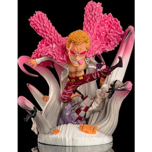 Anime figure Q Statue Donquixote Doflamingo battle Ver. pvc Action Figure Model Toys