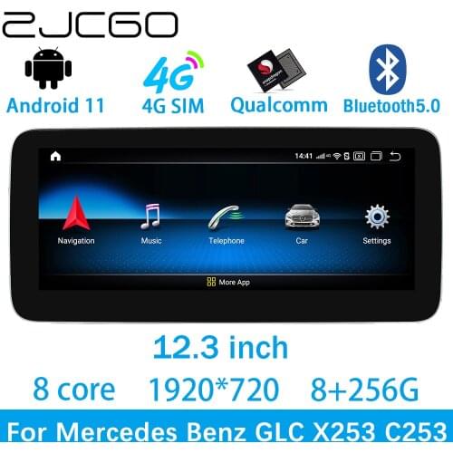 ZJCGO Car Multimedia Player Stereo GPS DVD Radio Navigation Android Screen System for Mercedes Benz GLC X253 C253 GLC200 GLC220