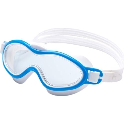 Wide Vision Kids Swim Goggles Anti Fog Waterproof Children Teenagers Big Frame Swimming Eyewear Boy Girl One-piece Swim Glasses