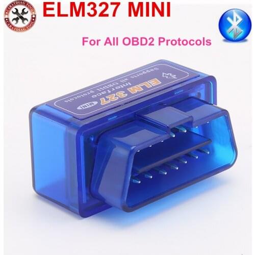 2019 New Made Mini ELM327 Bluetooth Interface V2.1 OBD2 Auto Diagnostic-Tool ELM 327 Works ON Android Torque/PC v 2.1 BT adapter