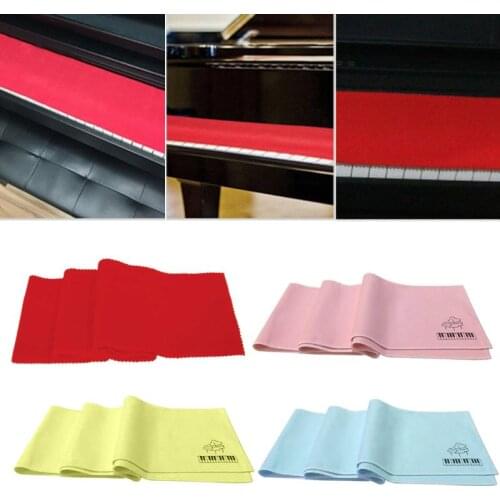 Flannel Piano Keyboard Anti-Dust Cover Cloth for Any 88 Key Piano Cleaning Care 120cm*15cm