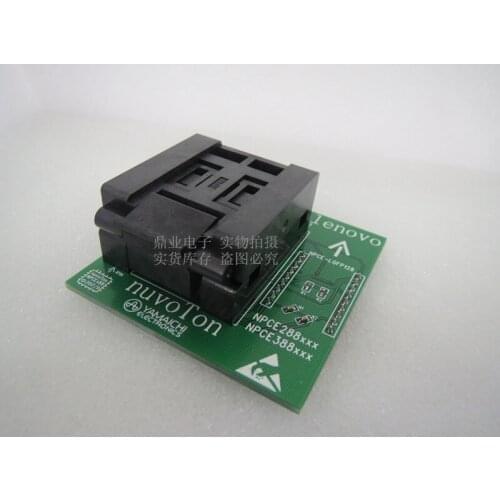 LQFP128 NPCE288 NPCE388 Burn-in Socket gold plating IC testing seat Test Socket test bench