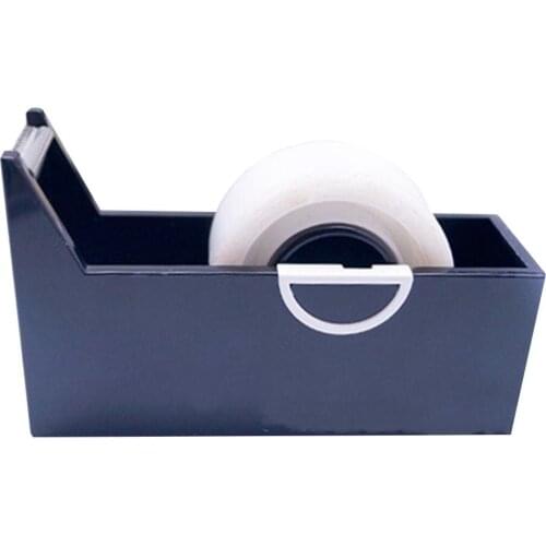 Creative Square Plastic Tape Seat Tape Holder Office Tape Dispenser Desktop With Tape Cutter Supplies
