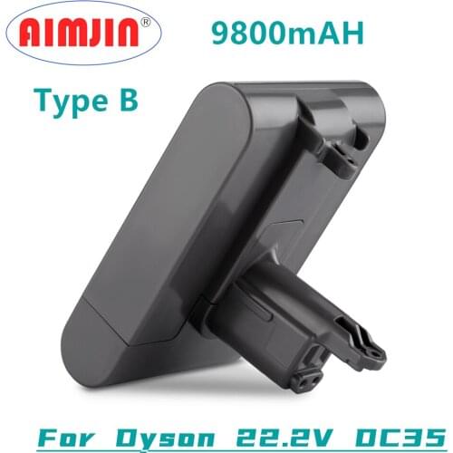 Newest 22.2V 9800mAh (Type B) Li-ion Vacuum Battery for Dyson DC35, DC45 DC31, DC34, DC44, DC31 Animal, DC35 Animal