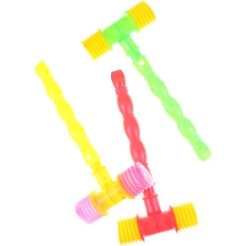 Child Training Toddler Kids Handle Plastic Hammer Whistle baby Toys Noise Maker 25cm