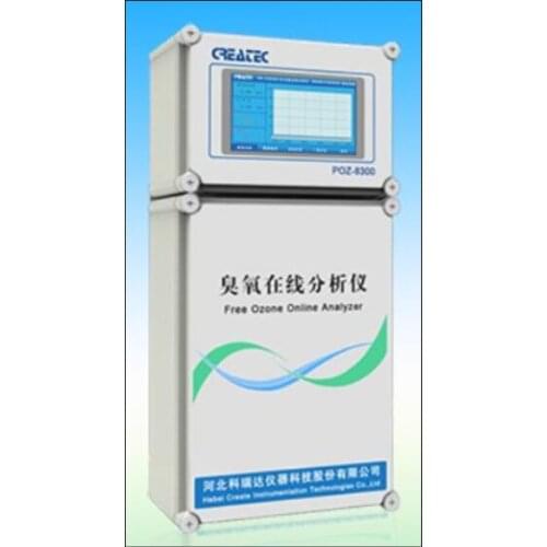 POZ-8300 Ozone controller . Dissolved Ozone+ pH+Temperature online measure and control . Touch screen , with the historic curve