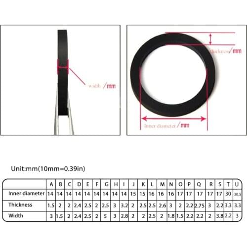 CPDD 1.5-3mm Thickness Idle Wheel Belt loop Idler Rubber Ring For Cassette Deck Recorder Tape Stereo Player