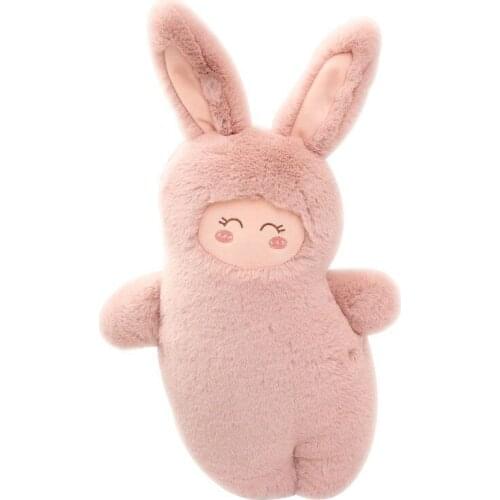 Cute Little Rabbit Doll Plush Toy Cartoon Unicorn Elk Bear Pillow Comfort Short Plush Forest Cartoon Animal Doll Kid Toy Gift
