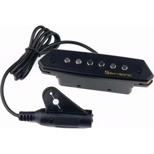 Skysonic Preamp System A-710 Passive Acoustic Guitar Pickup Humbucker Sound-hole Pickup Tone Balanced/Warmth Guitar Pick Holder
