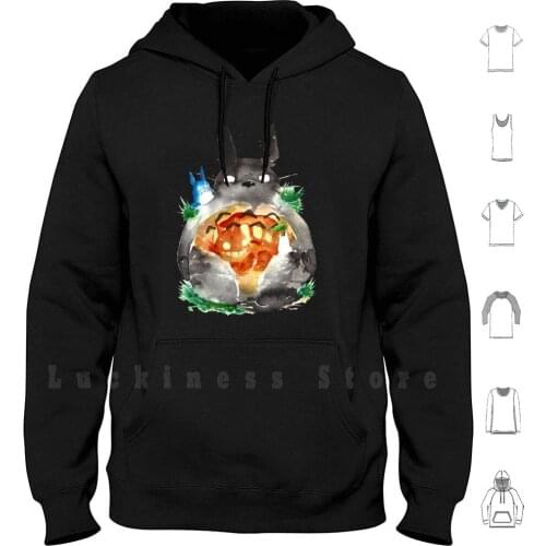 My Neighbor hoodies Studio Ghibli Totoro Watercolor Ink